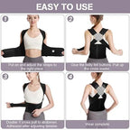 Premium Posture Corrector for Men & Women – Adjustable & Invisible Back Support Belt